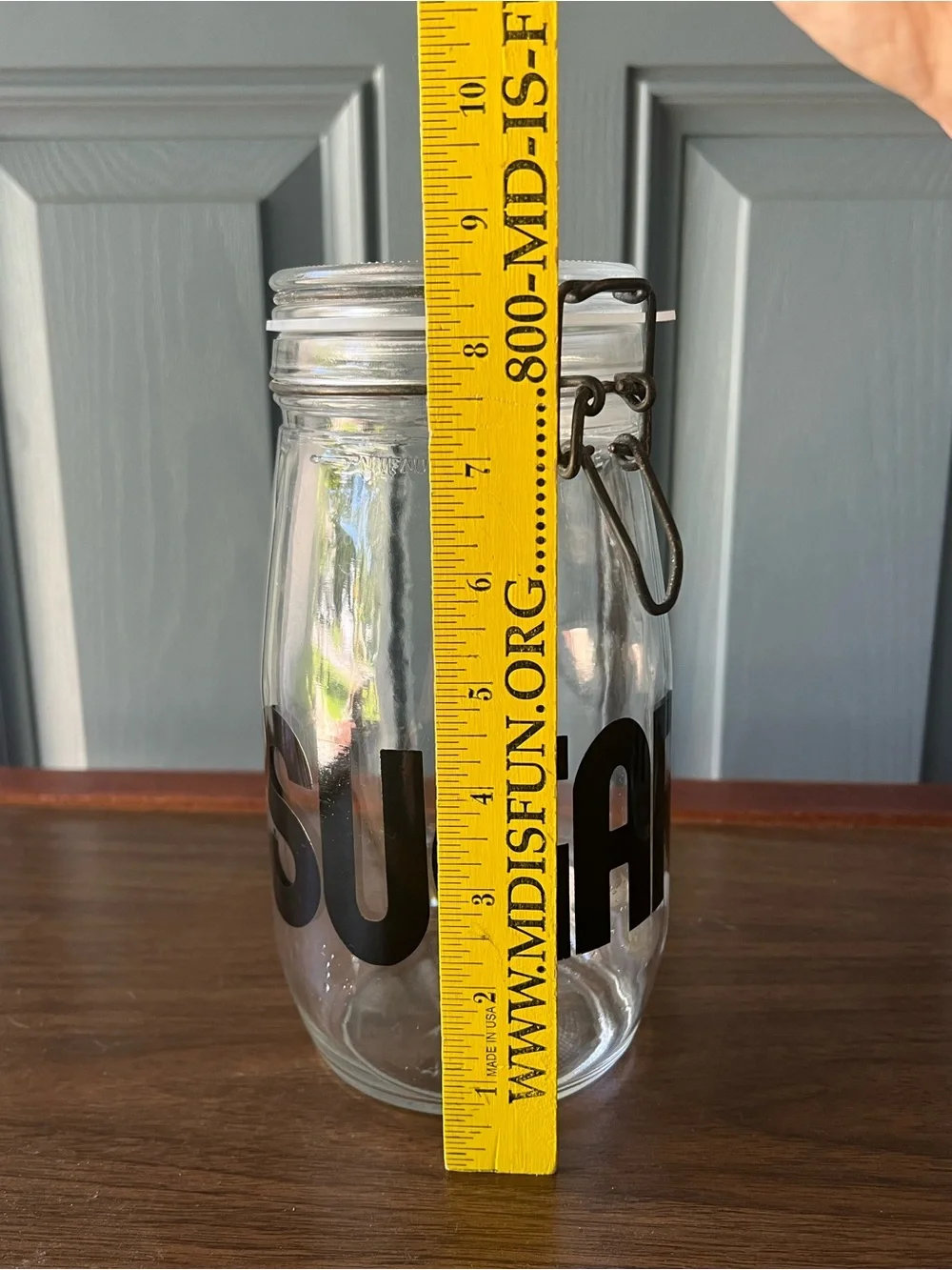 Vintage (Carlton) Glass Storage Jars -  Coffee 1L, Sugar 1.5L, Tea 3/4L